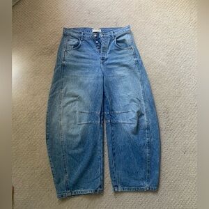 We The Free Good Luck Mid Rise Barrel Jeans 28